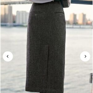 Petite Studio Charcoal Pencil Skirt